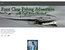 Tablet Screenshot of pointclearfishingadventures.com